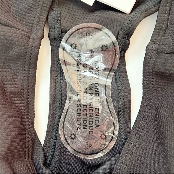 🆕 CELINE Ribbed Cheeky Bikini Swim Bottom Women Large Black - Picture 6 of 9